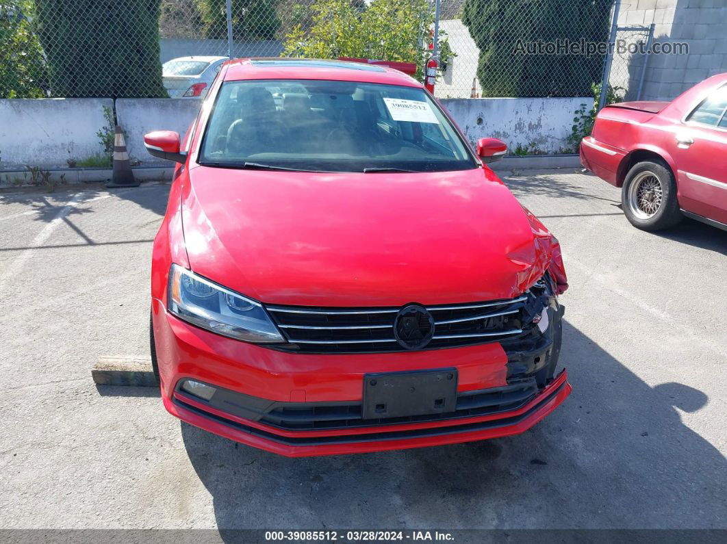 2015 Volkswagen Jetta 1.8t Se Red vin: 3VWD17AJ7FM335760