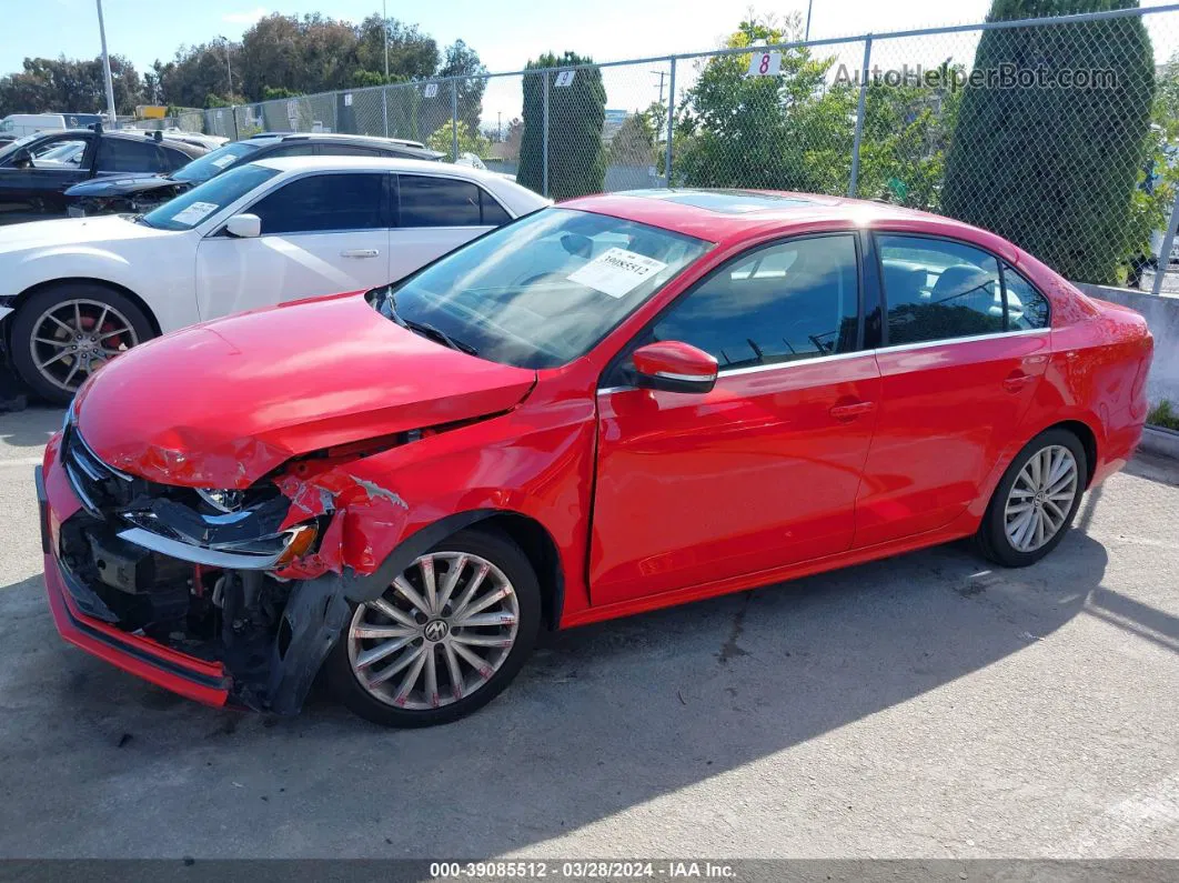 2015 Volkswagen Jetta 1.8t Se Red vin: 3VWD17AJ7FM335760