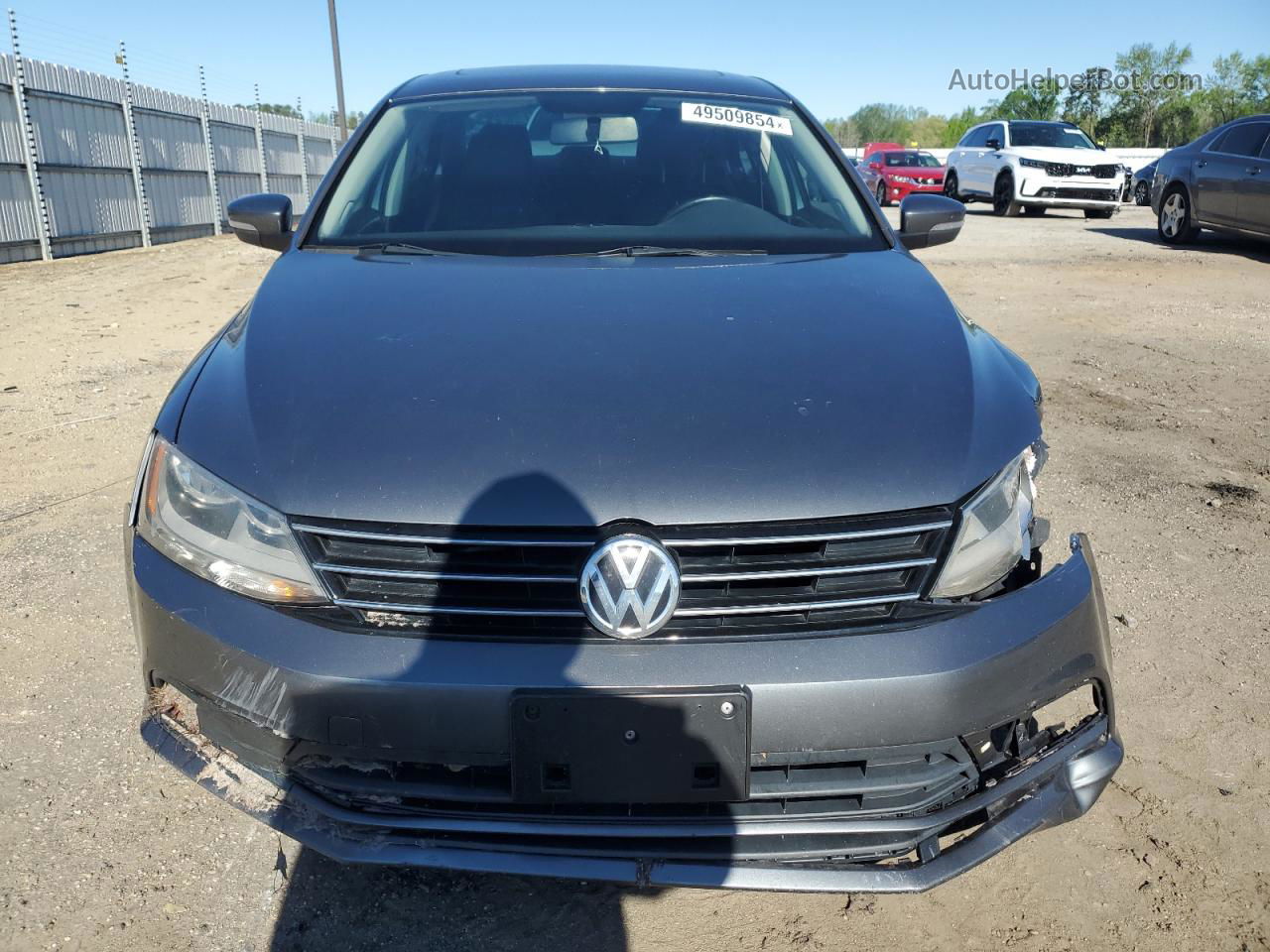 2015 Volkswagen Jetta Se Gray vin: 3VWD17AJ7FM350792