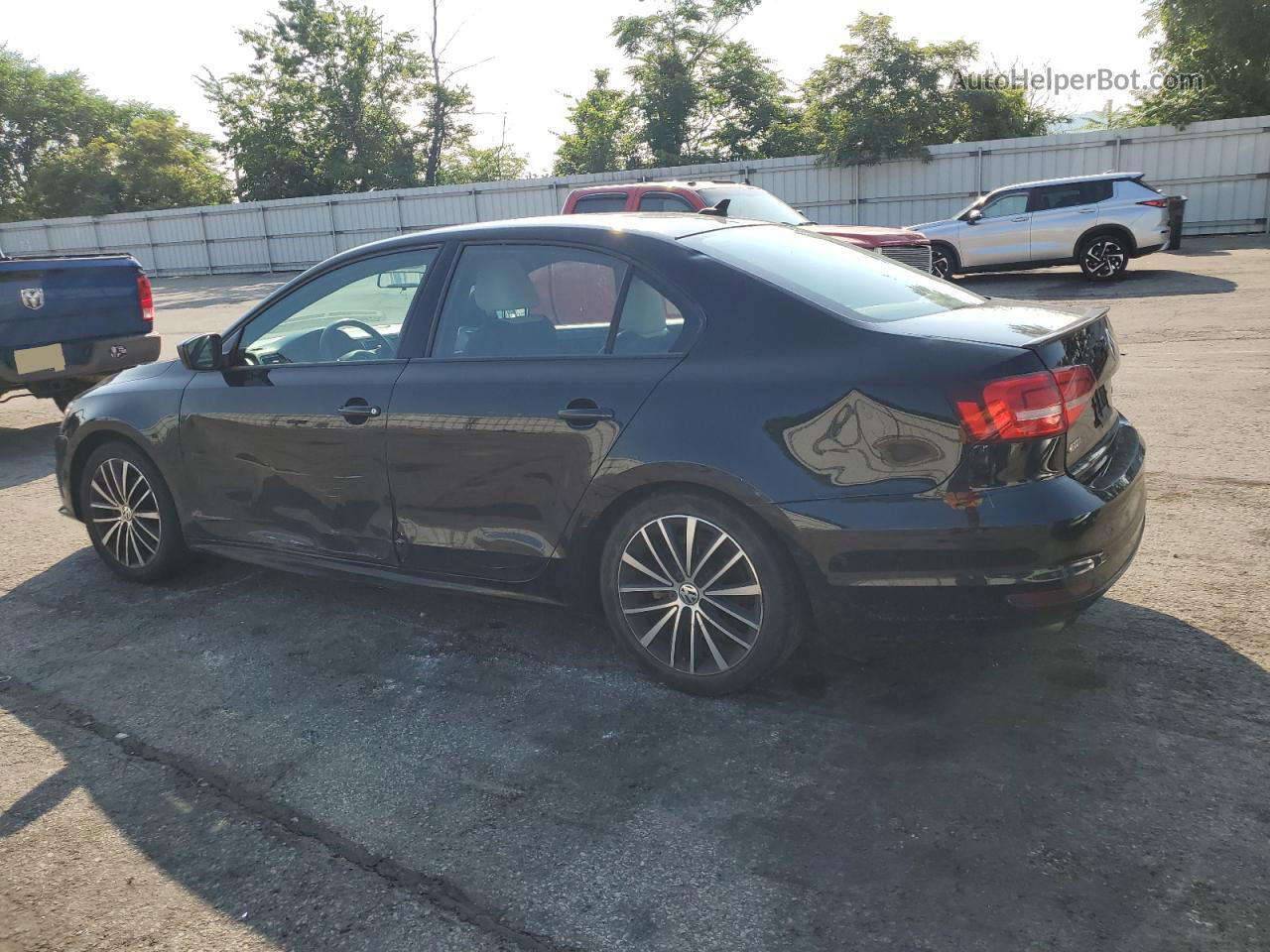 2015 Volkswagen Jetta Se Черный vin: 3VWD17AJ7FM424745