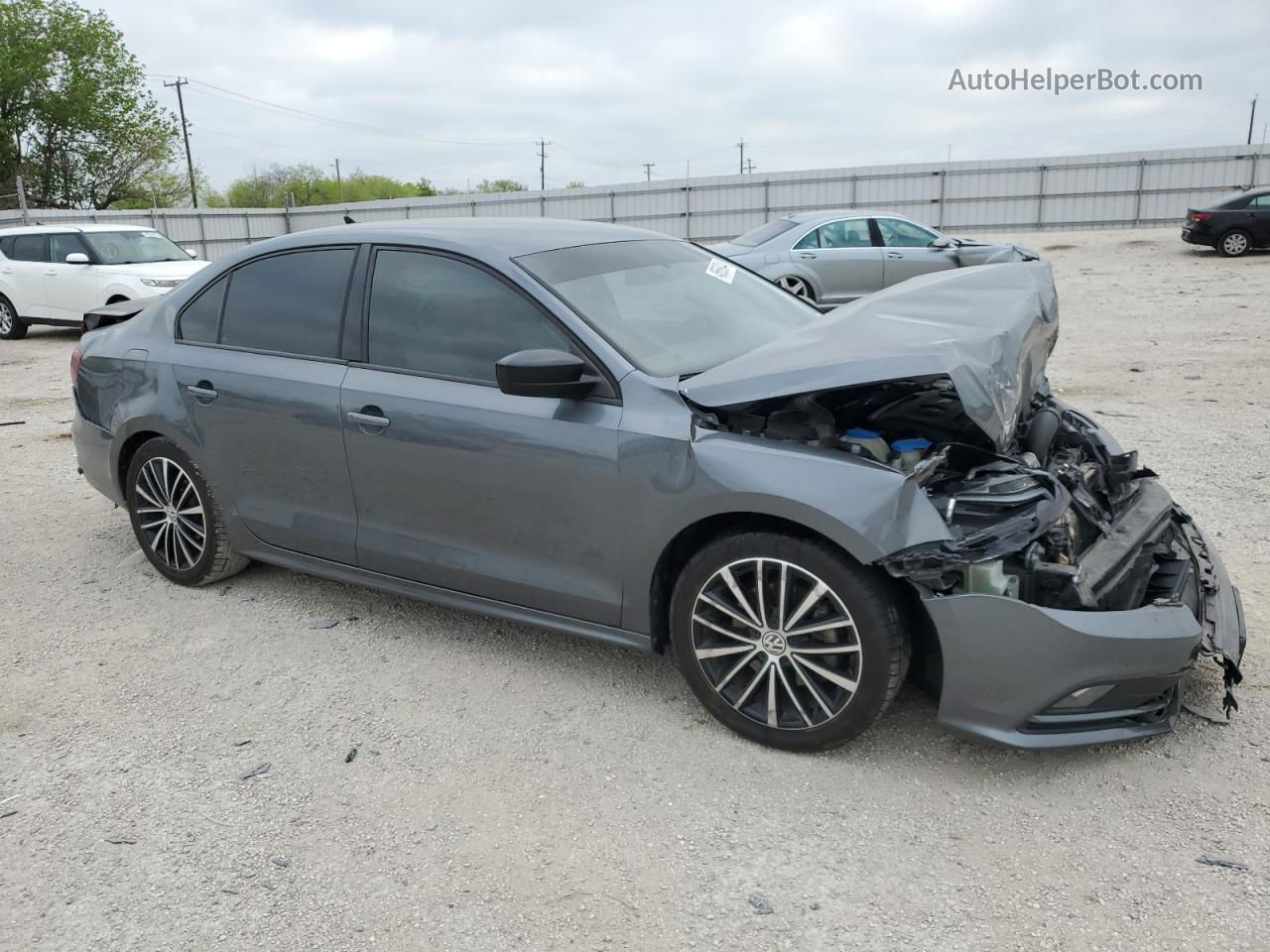 2016 Volkswagen Jetta Sport Blue vin: 3VWD17AJ7GM242786