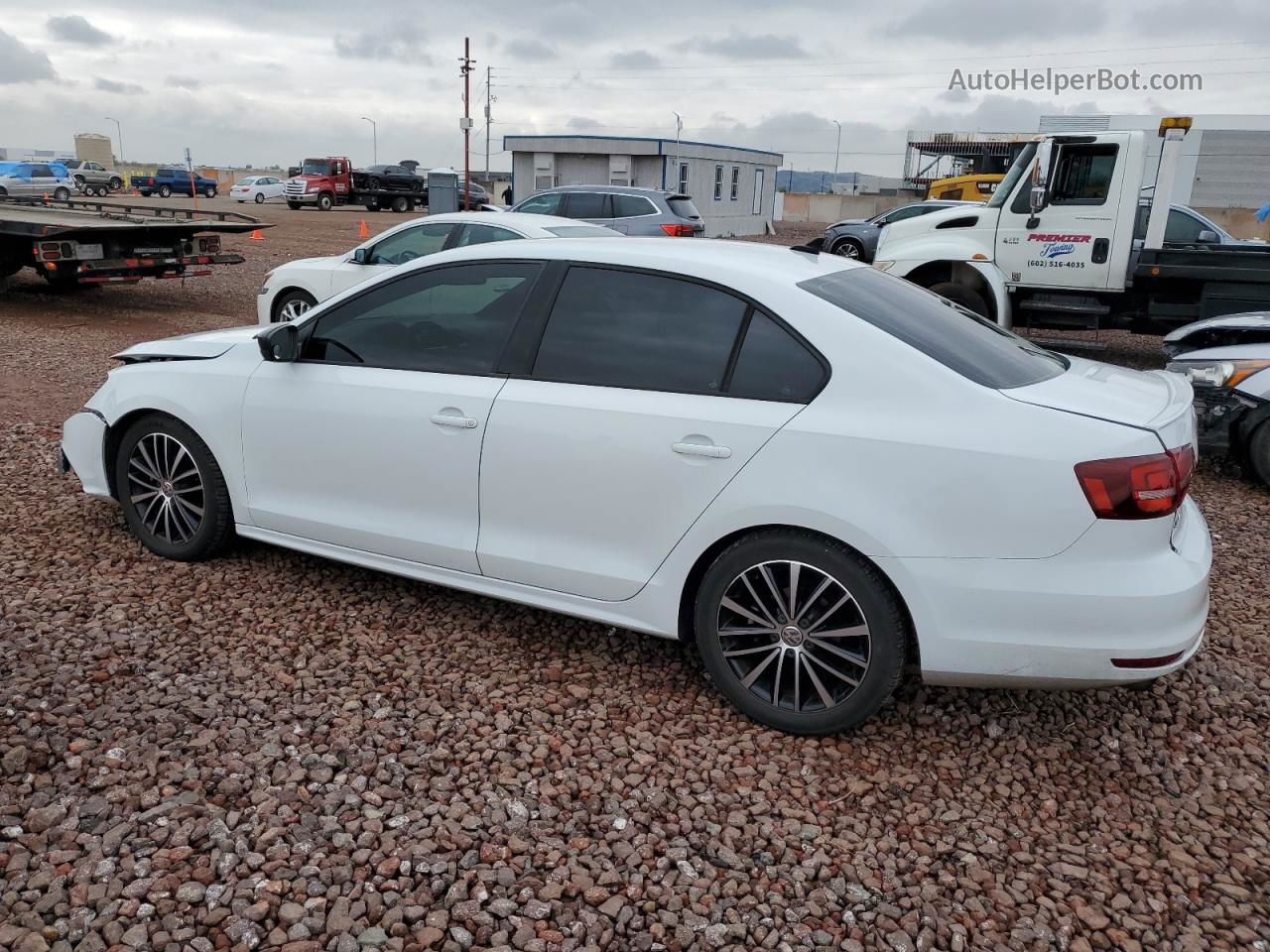 2016 Volkswagen Jetta Sport White vin: 3VWD17AJ7GM266425