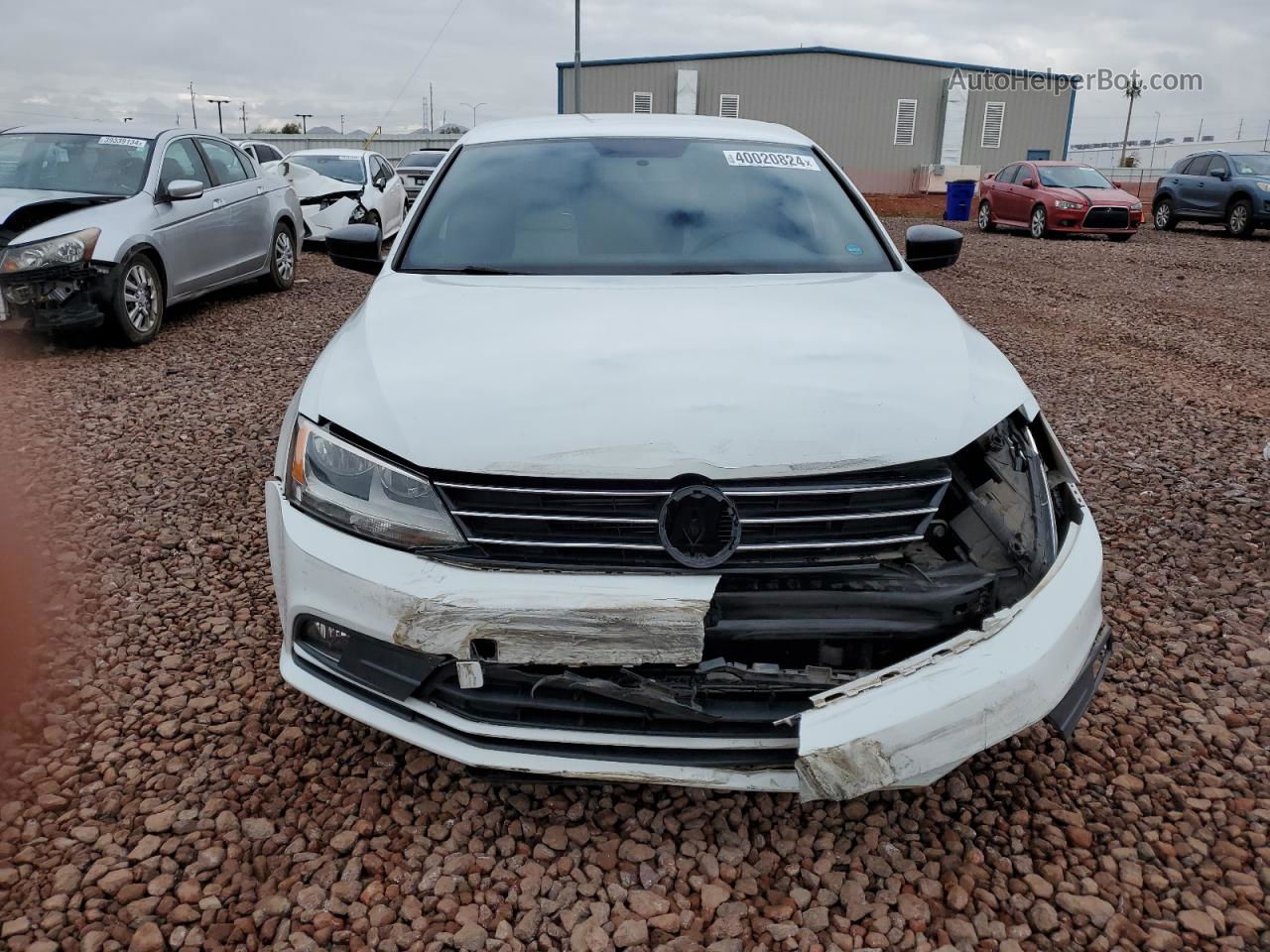 2016 Volkswagen Jetta Sport White vin: 3VWD17AJ7GM266425