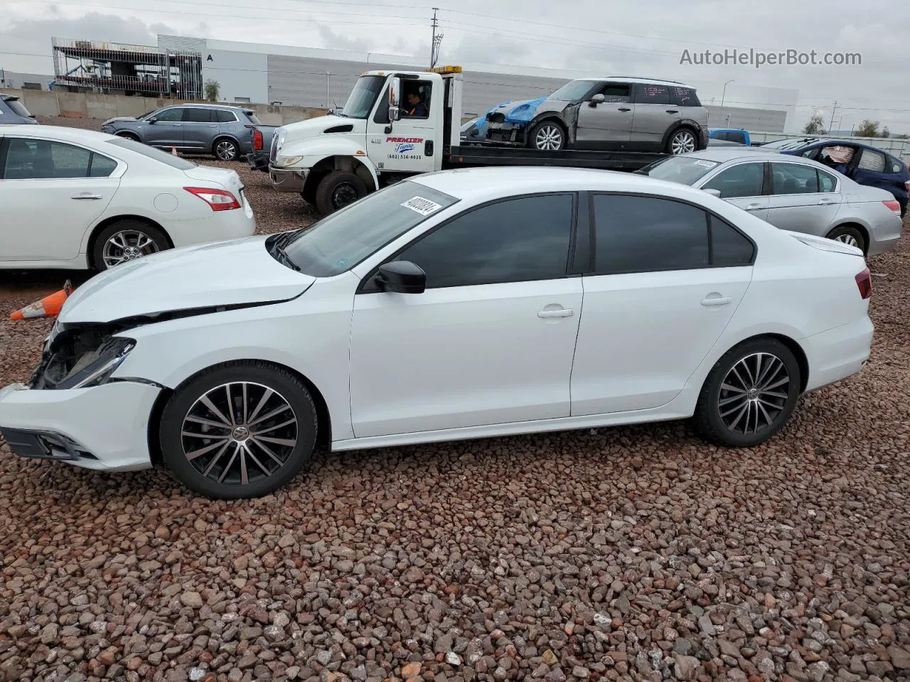 2016 Volkswagen Jetta Sport White vin: 3VWD17AJ7GM266425