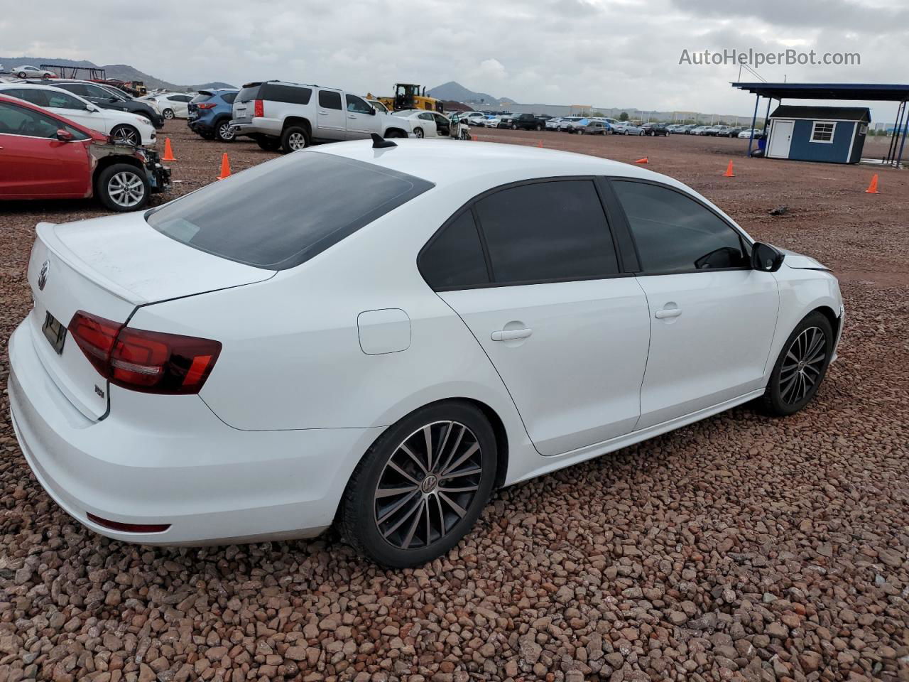 2016 Volkswagen Jetta Sport White vin: 3VWD17AJ7GM266425