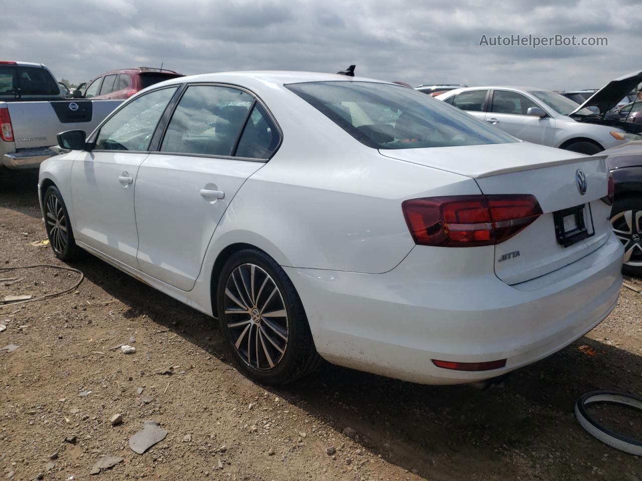 2016 Volkswagen Jetta Sport White vin: 3VWD17AJ7GM273343