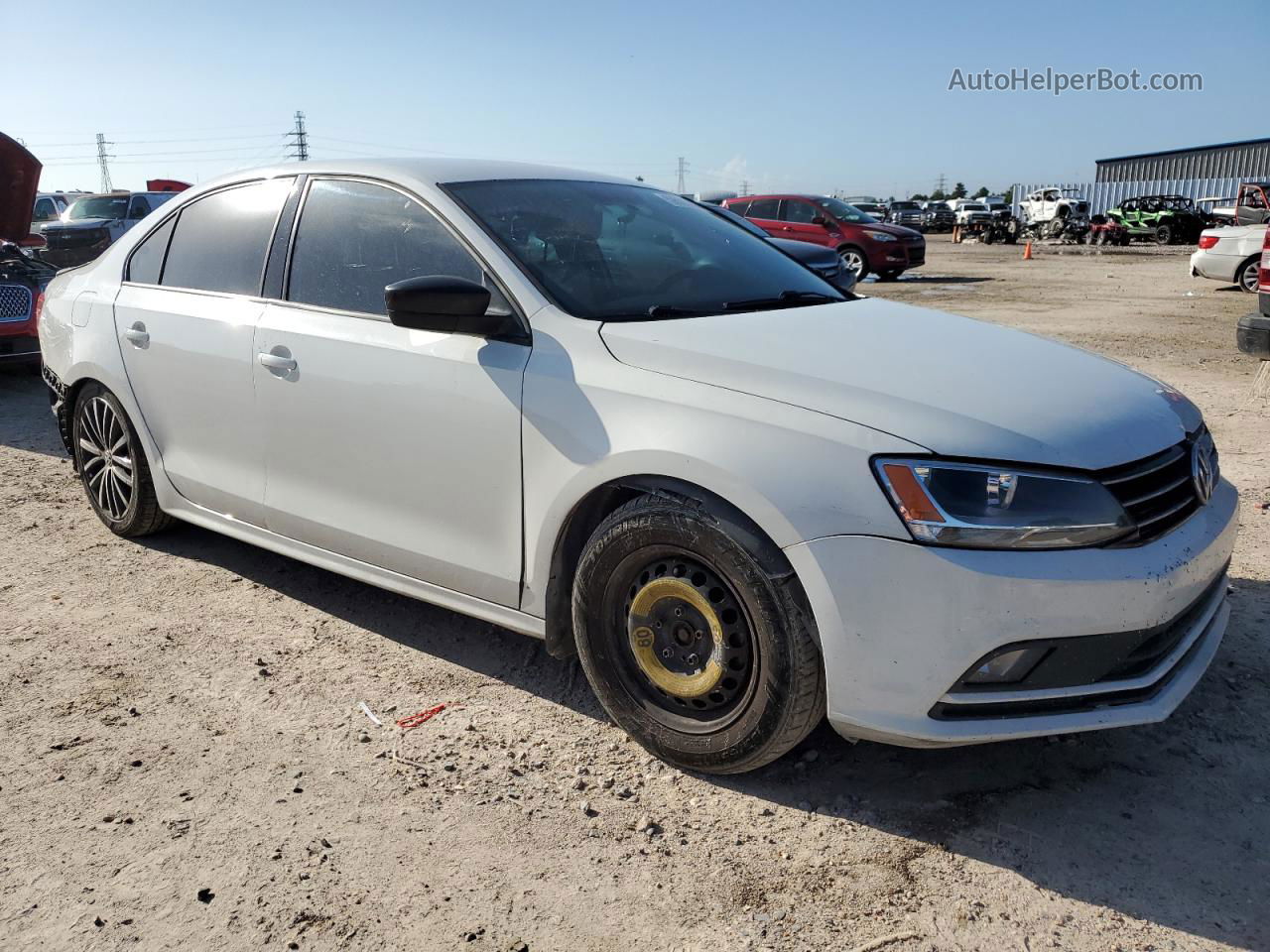 2016 Volkswagen Jetta Sport Белый vin: 3VWD17AJ7GM276906