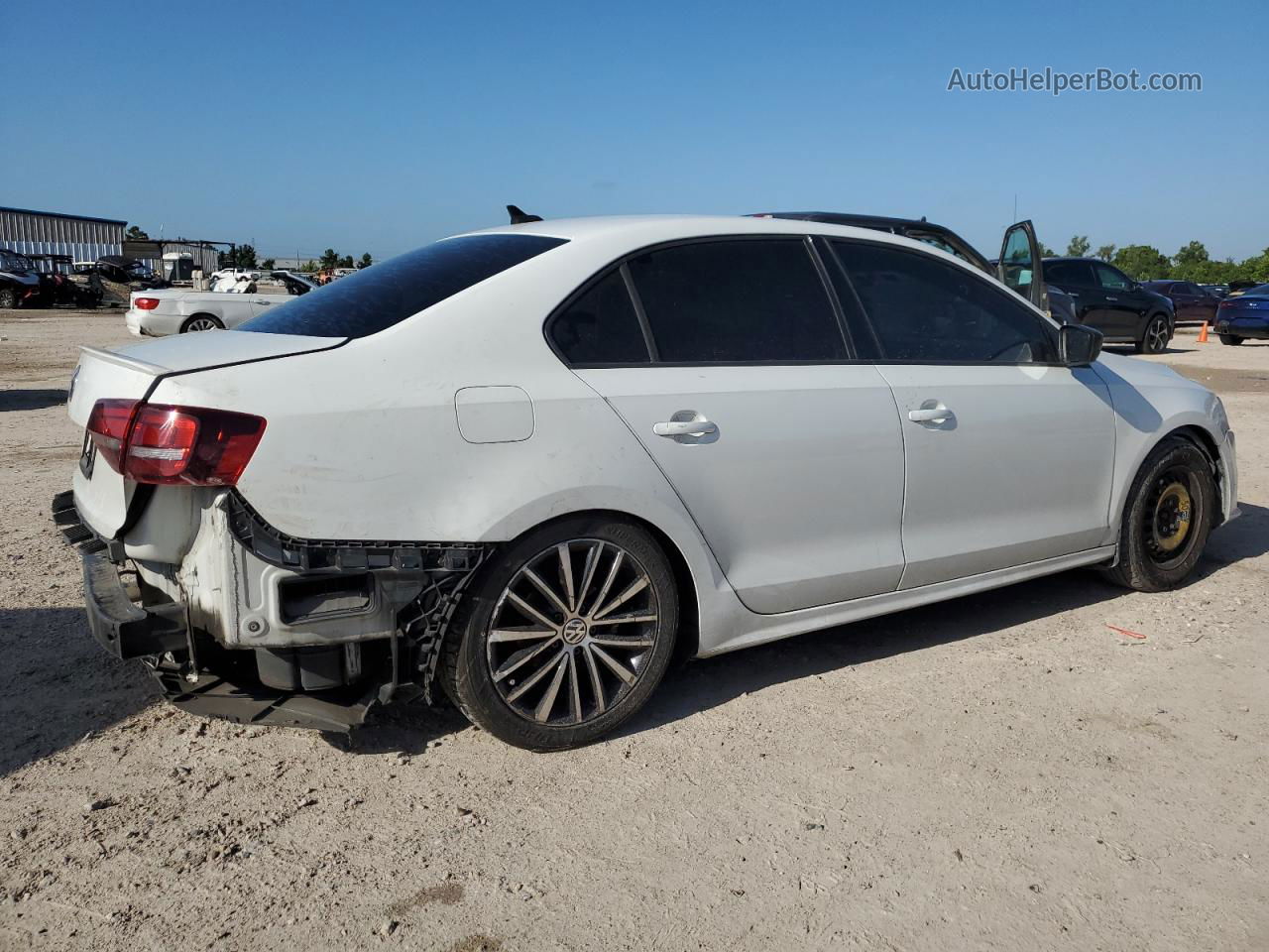 2016 Volkswagen Jetta Sport White vin: 3VWD17AJ7GM276906