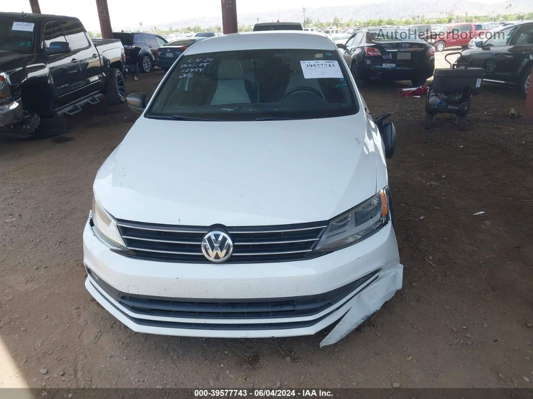 2016 Volkswagen Jetta 1.8t Sport White vin: 3VWD17AJ7GM406473