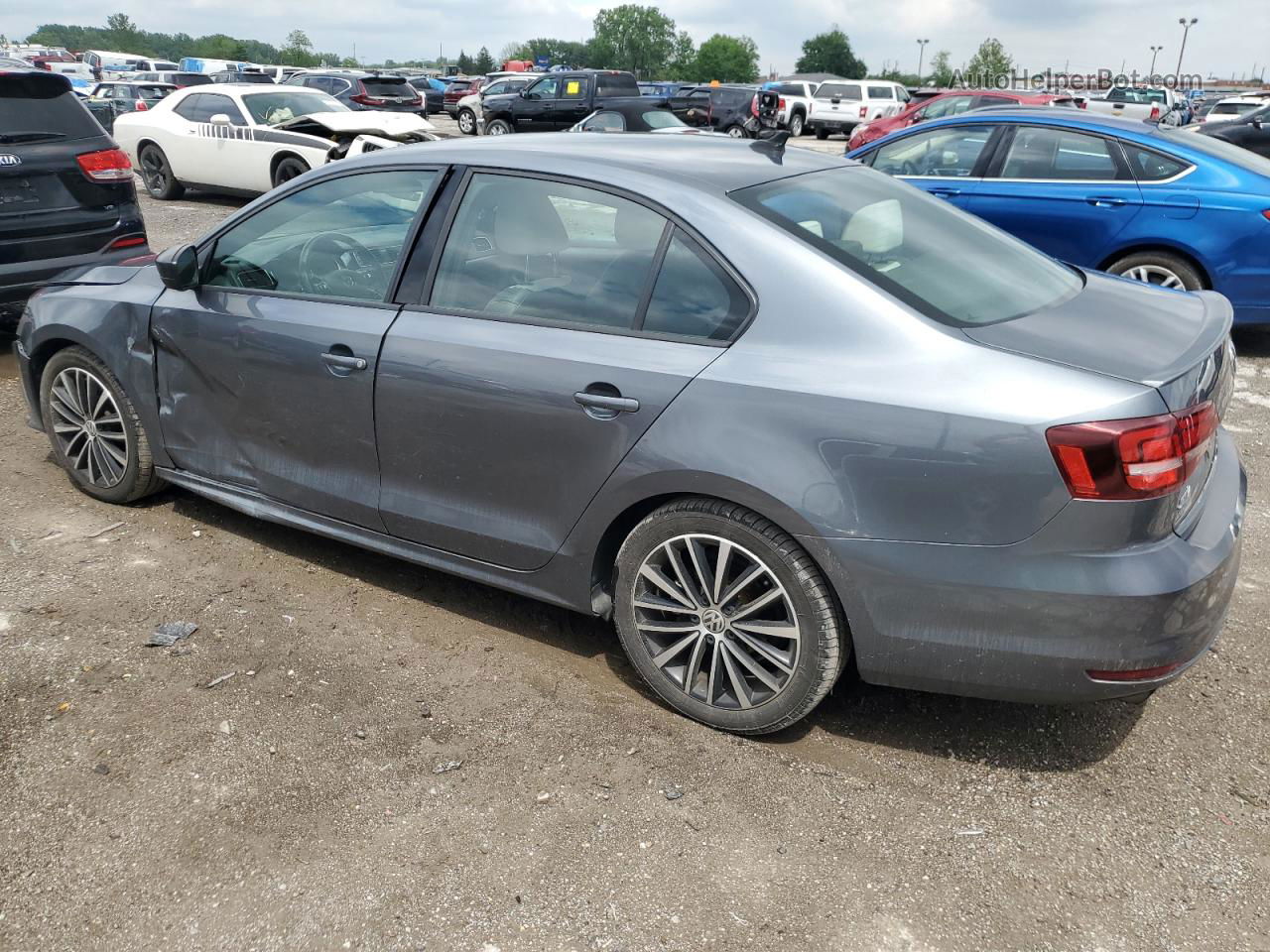 2017 Volkswagen Jetta Sport Серый vin: 3VWD17AJ7HM313504