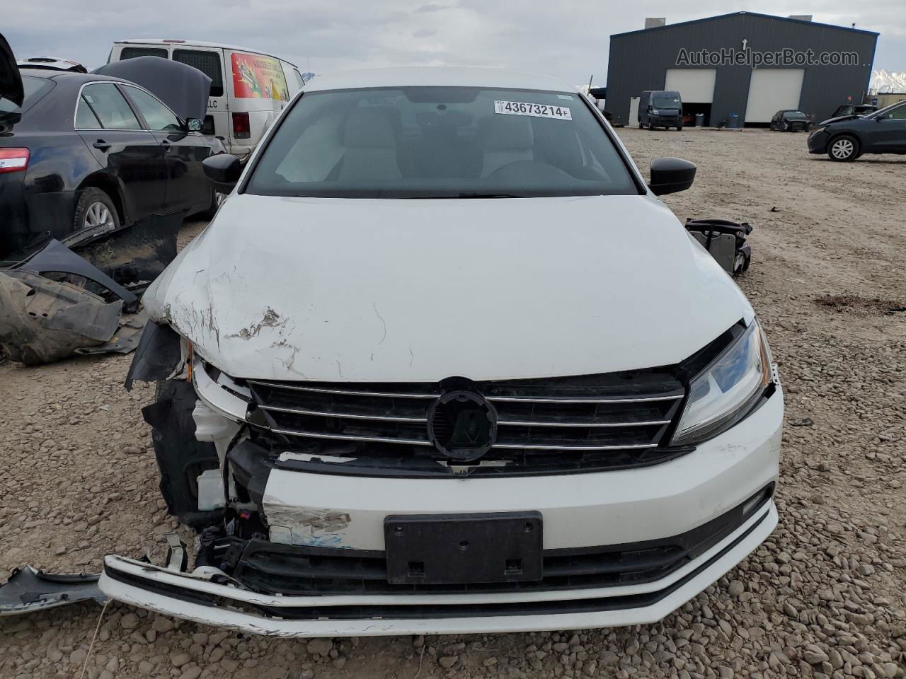 2017 Volkswagen Jetta Sport White vin: 3VWD17AJ7HM390115