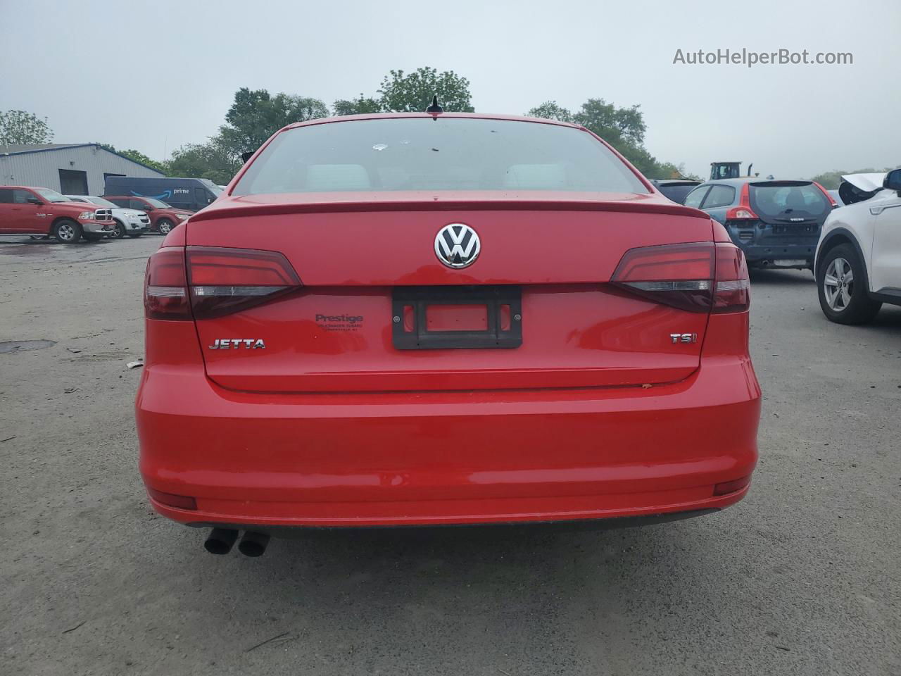 2017 Volkswagen Jetta Sport Красный vin: 3VWD17AJ7HM394147