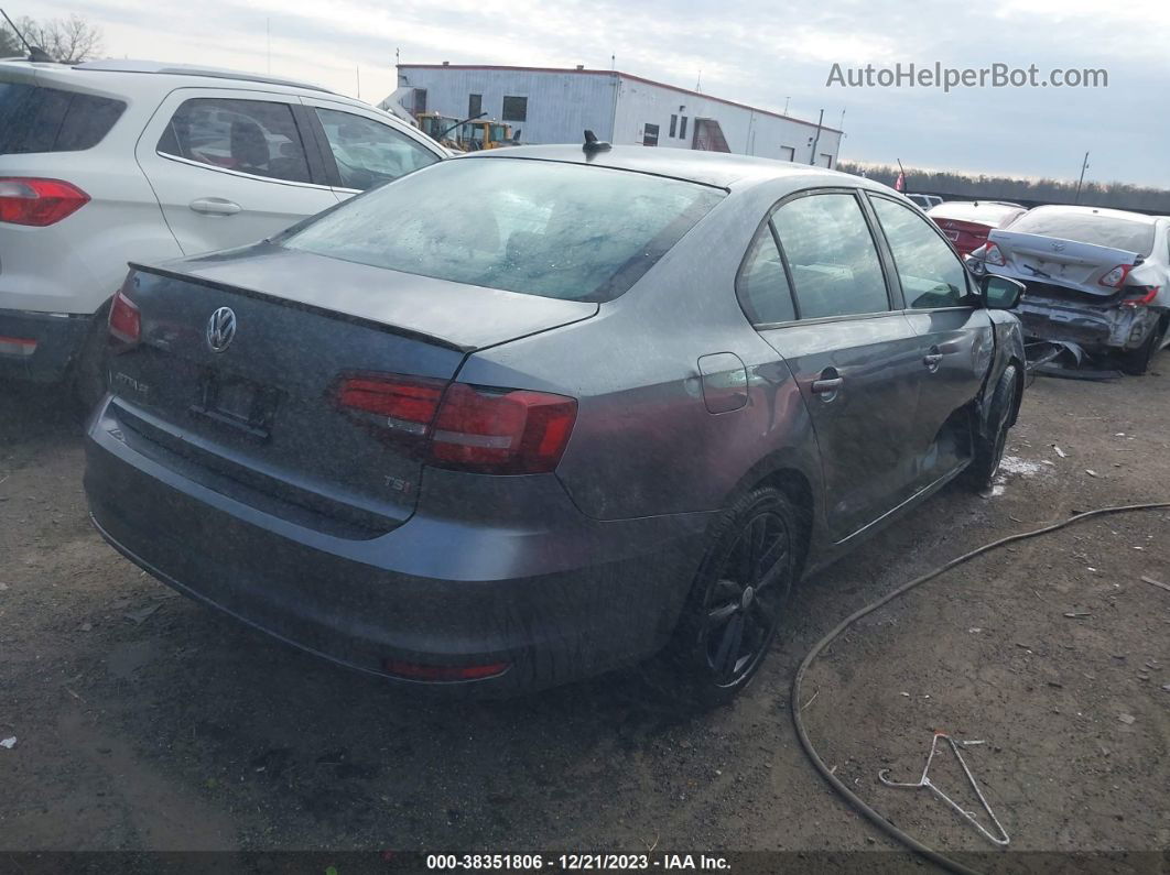 2018 Volkswagen Jetta 1.8t Se Sport Gray vin: 3VWD17AJ7JM212002