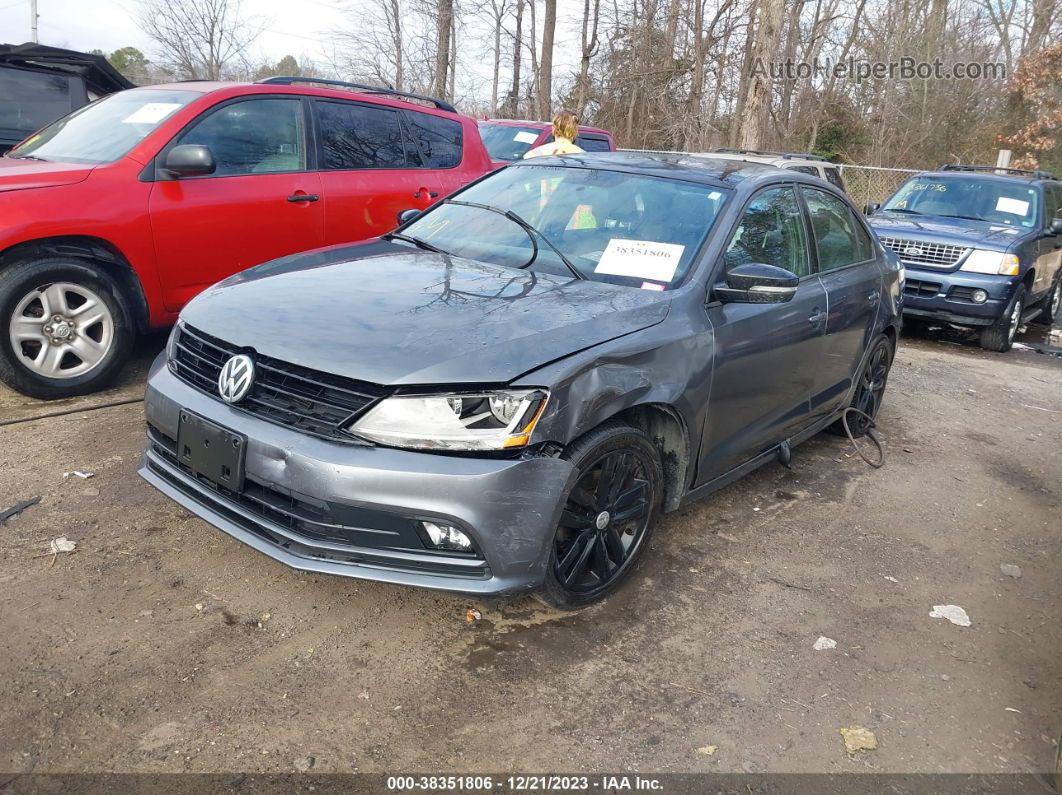 2018 Volkswagen Jetta 1.8t Se Sport Gray vin: 3VWD17AJ7JM212002