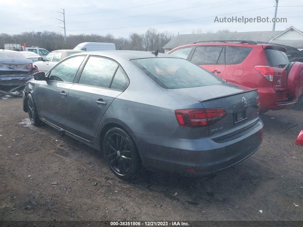 2018 Volkswagen Jetta 1.8t Se Sport Gray vin: 3VWD17AJ7JM212002