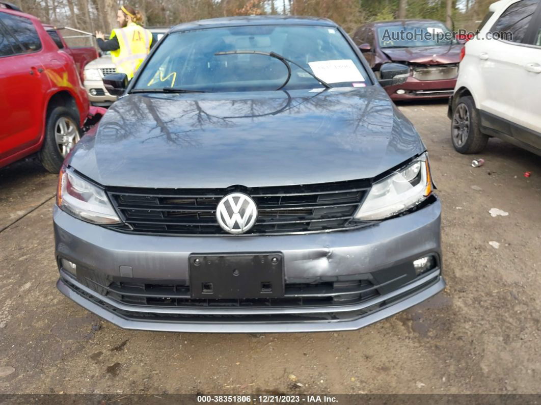 2018 Volkswagen Jetta 1.8t Se Sport Gray vin: 3VWD17AJ7JM212002