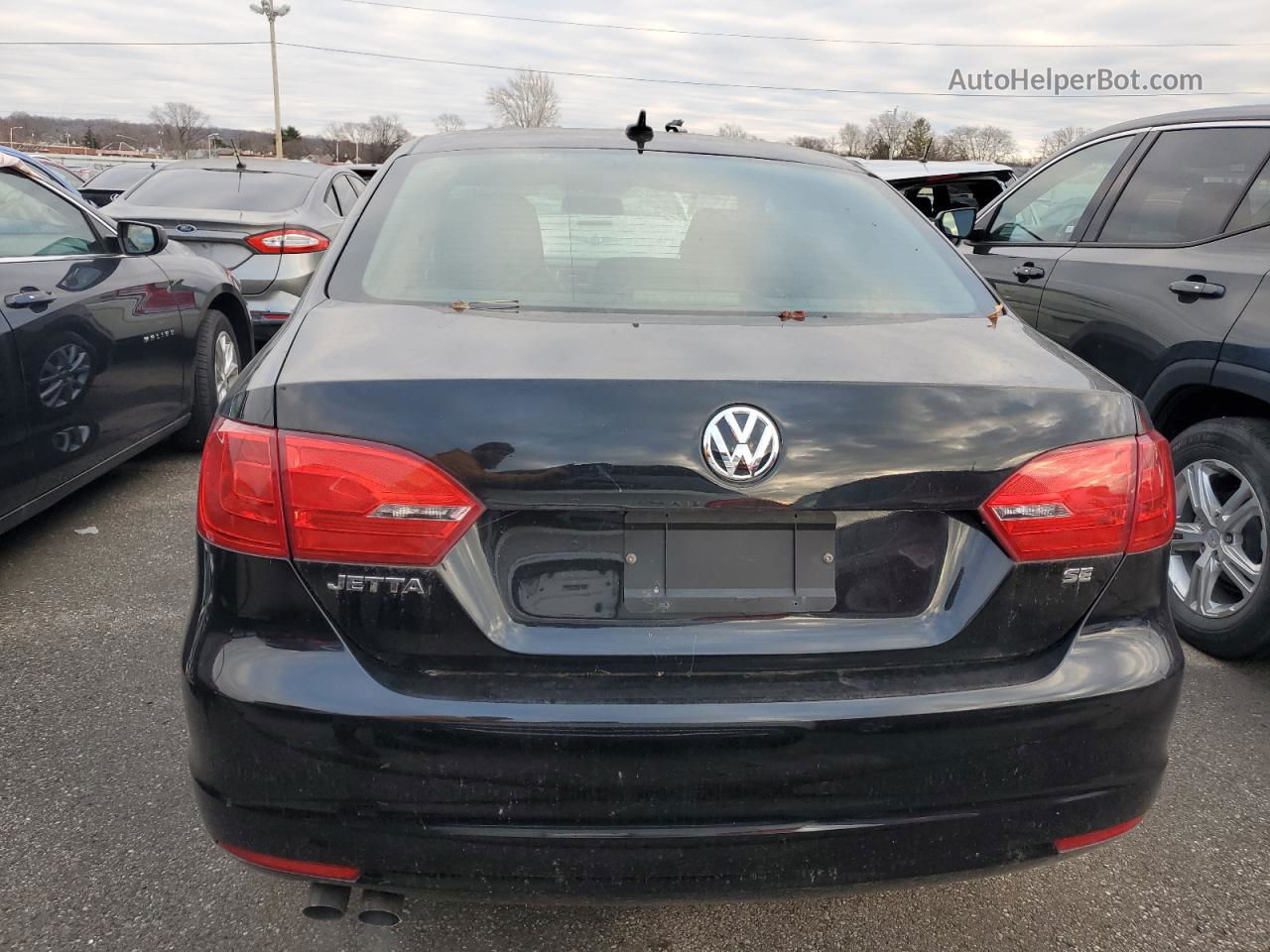 2014 Volkswagen Jetta Se Черный vin: 3VWD17AJ8EM202522