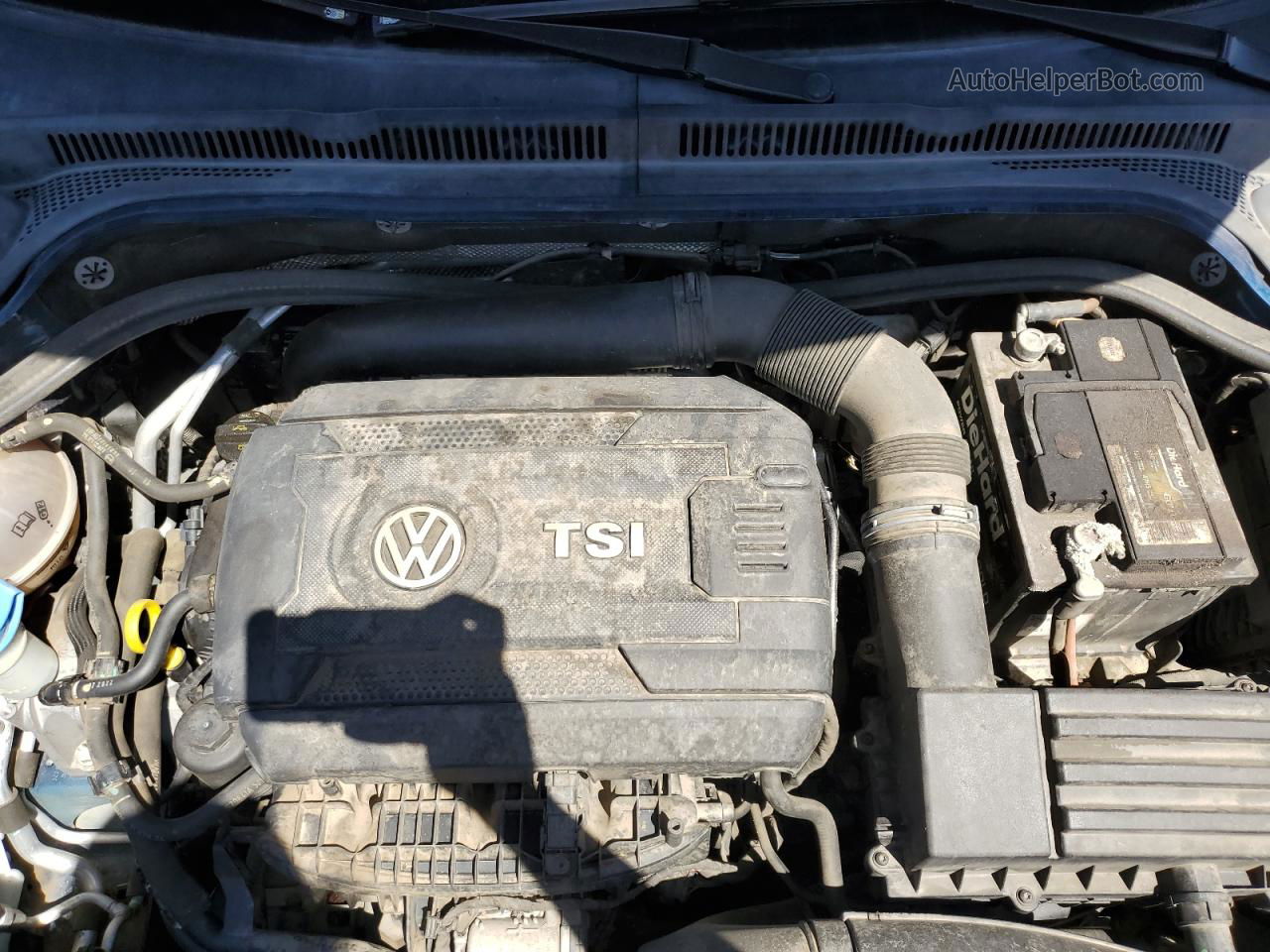 2014 Volkswagen Jetta Se Синий vin: 3VWD17AJ8EM245645