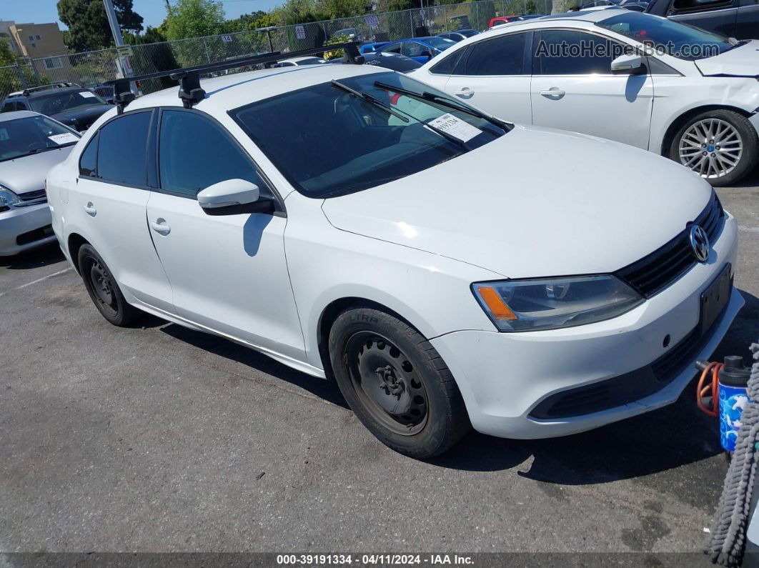 2014 Volkswagen Jetta 1.8t Se White vin: 3VWD17AJ8EM297423