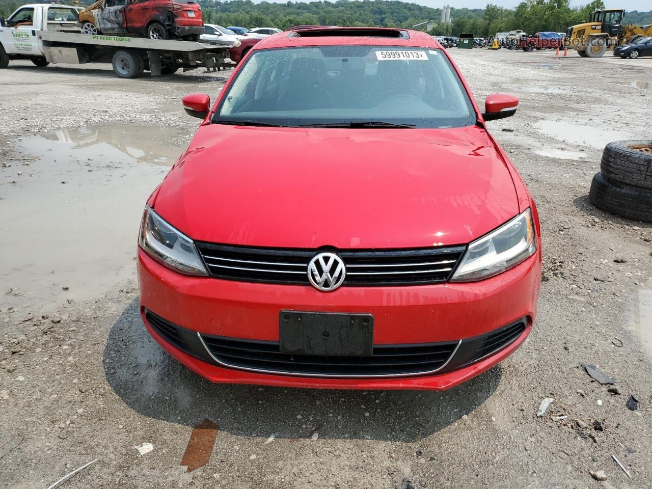 2014 Volkswagen Jetta Se Red vin: 3VWD17AJ8EM388448