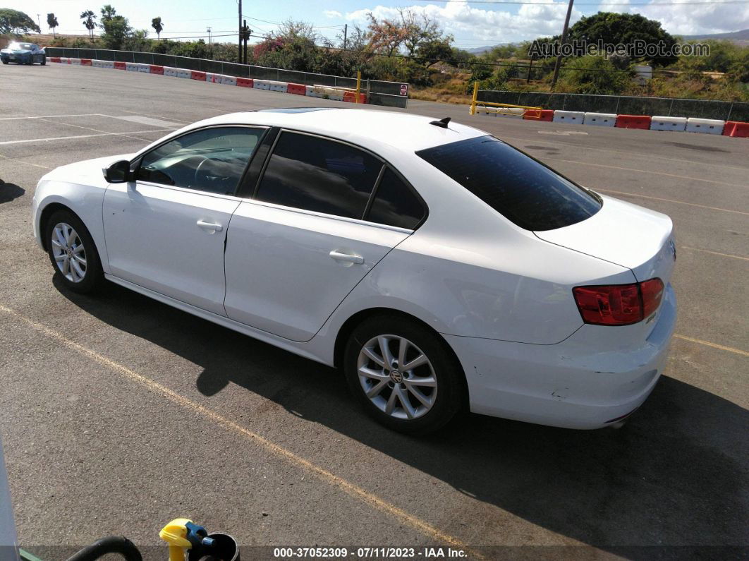 2014 Volkswagen Jetta Sedan Se White vin: 3VWD17AJ8EM407421