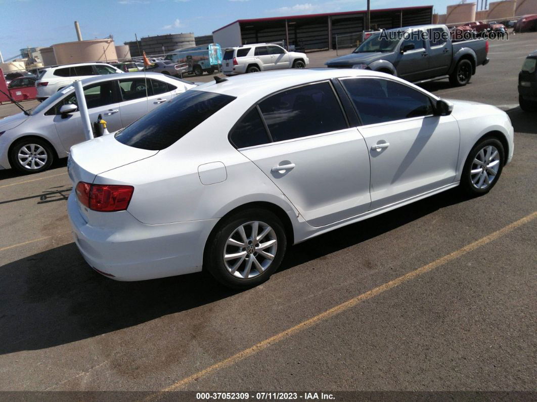 2014 Volkswagen Jetta Sedan Se White vin: 3VWD17AJ8EM407421