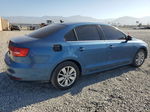 2015 Volkswagen Jetta Se Blue vin: 3VWD17AJ8FM243069