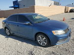 2015 Volkswagen Jetta Se Blue vin: 3VWD17AJ8FM243069