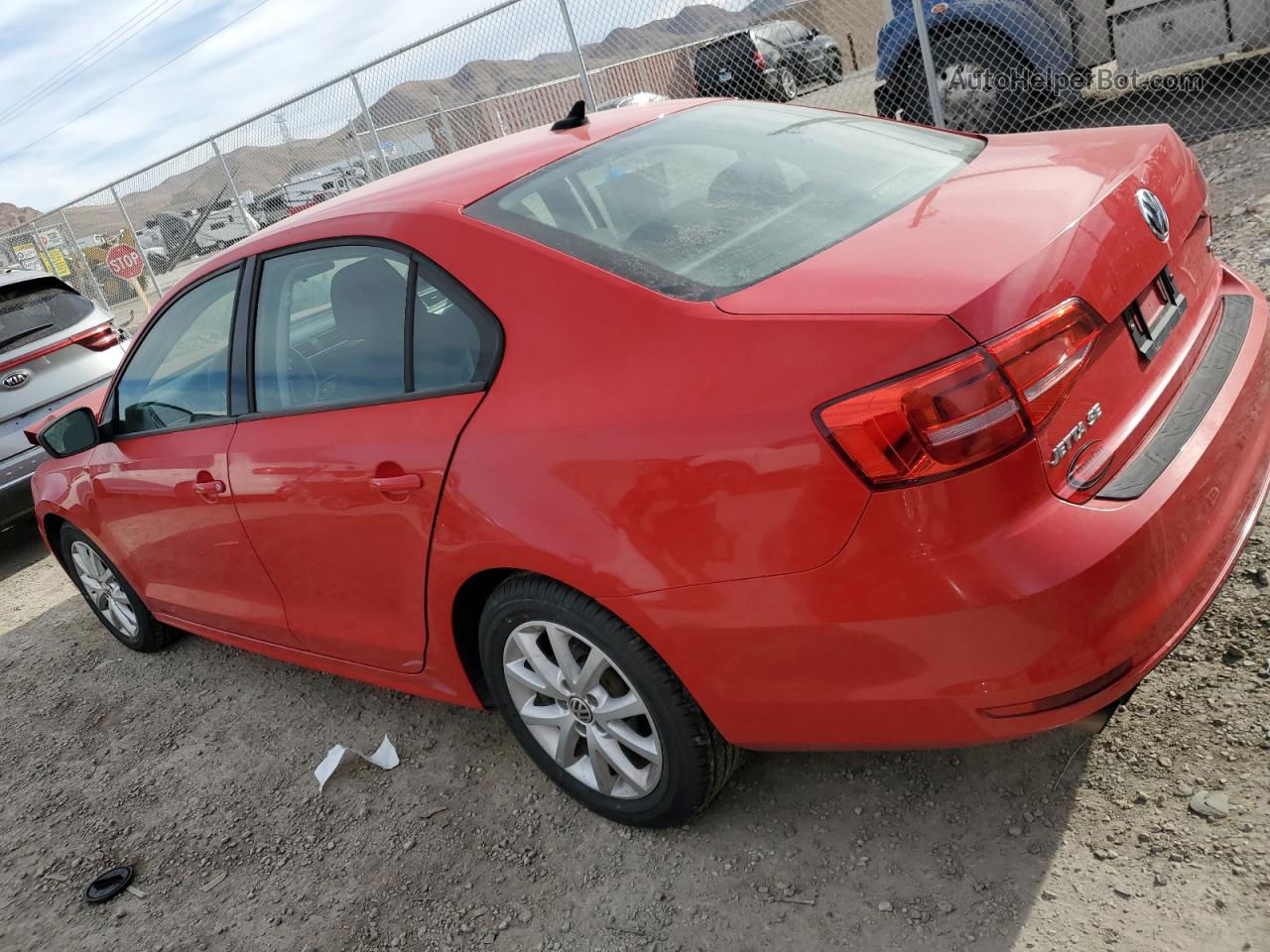 2015 Volkswagen Jetta Se Red vin: 3VWD17AJ8FM284267