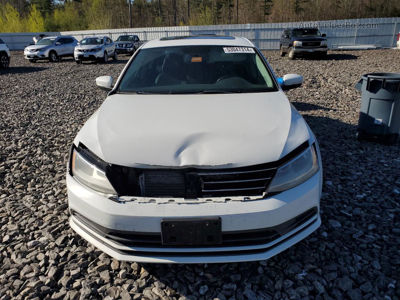 2015 Volkswagen Jetta Se White vin: 3VWD17AJ8FM301956