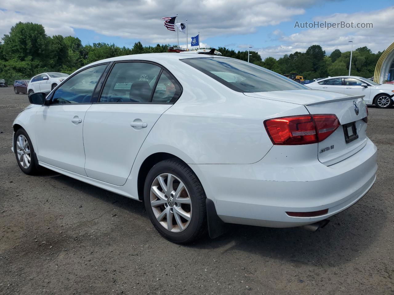 2015 Volkswagen Jetta Se Белый vin: 3VWD17AJ8FM308096