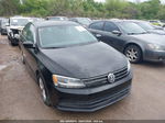 2015 Volkswagen Jetta 1.8t Se Black vin: 3VWD17AJ8FM334259