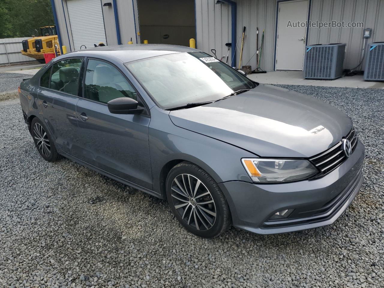 2015 Volkswagen Jetta Se Gray vin: 3VWD17AJ8FM345214