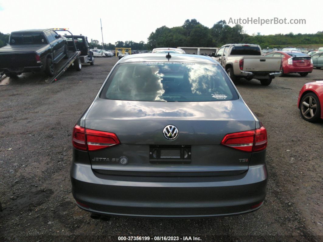 2015 Volkswagen Jetta Sedan 1.8t Se Gray vin: 3VWD17AJ8FM357685