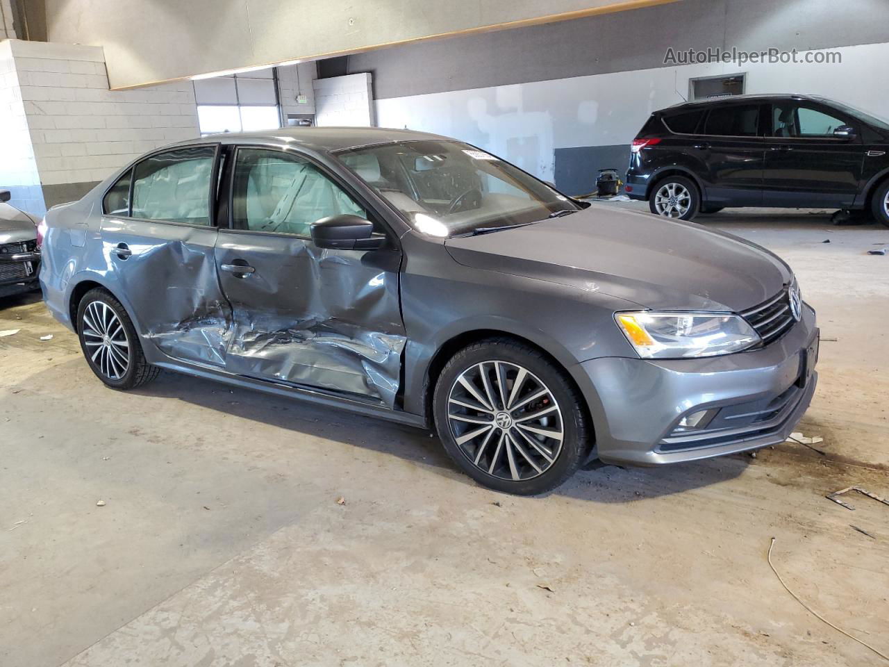 2015 Volkswagen Jetta Se Серый vin: 3VWD17AJ8FM417643