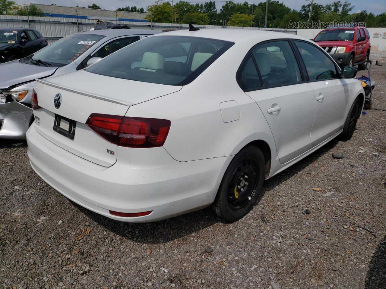 2016 Volkswagen Jetta Sport White vin: 3VWD17AJ8GM226094