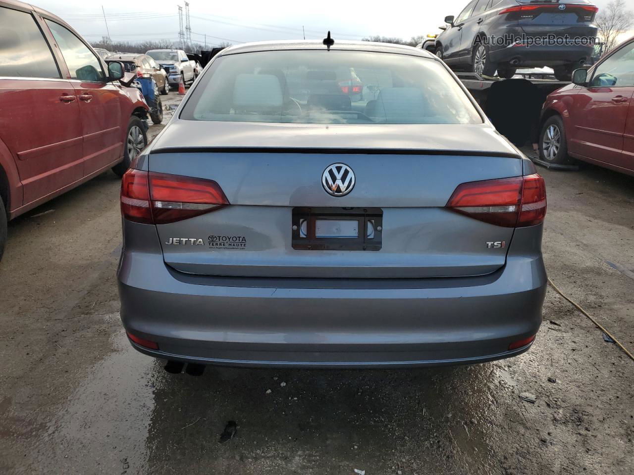 2016 Volkswagen Jetta Sport Gray vin: 3VWD17AJ8GM231764