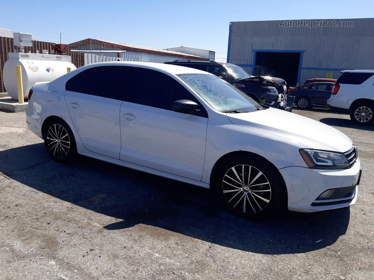 2016 Volkswagen Jetta Sport White vin: 3VWD17AJ8GM344324