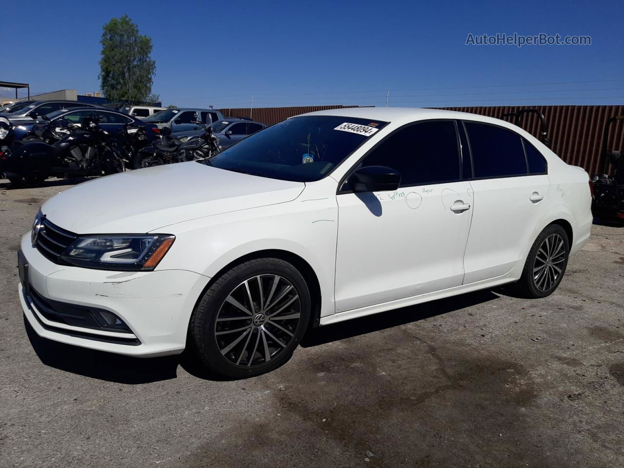 2016 Volkswagen Jetta Sport Белый vin: 3VWD17AJ8GM344324