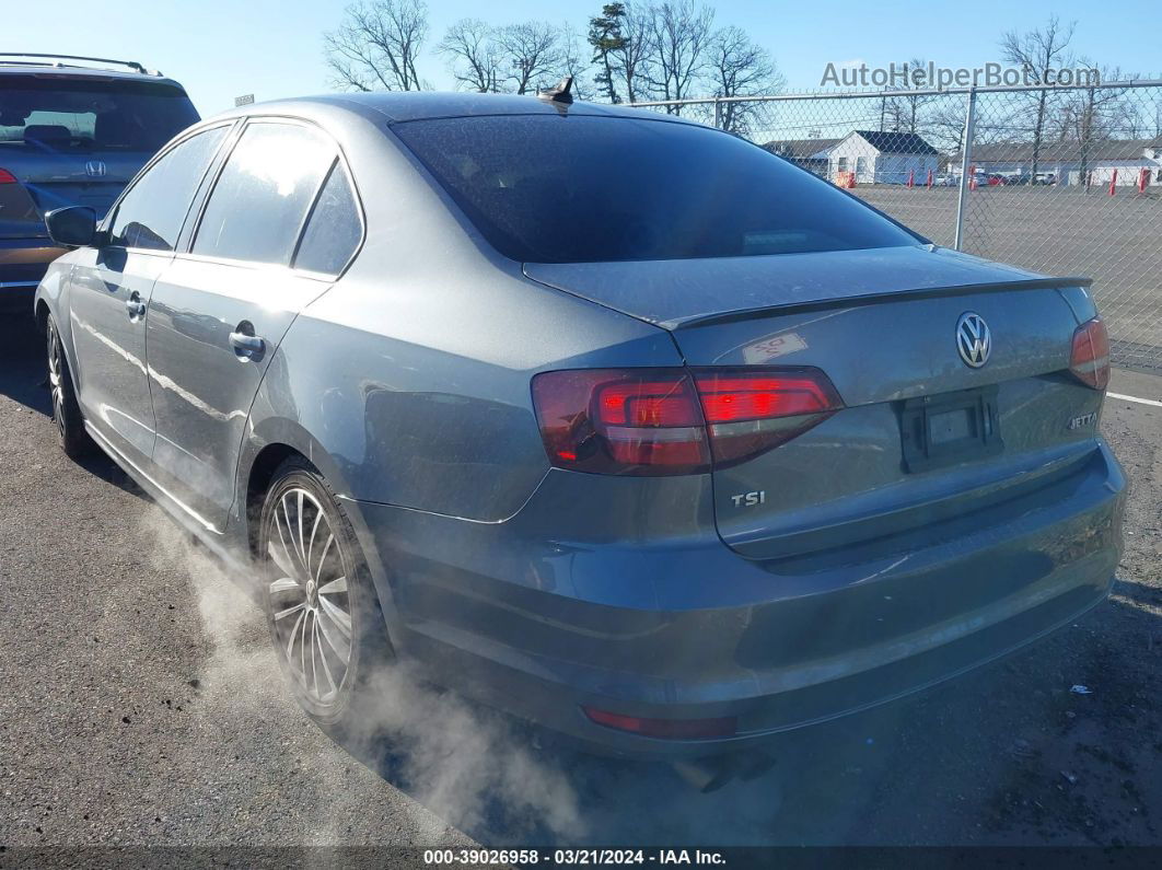 2016 Volkswagen Jetta 1.8t Sport Gray vin: 3VWD17AJ8GM399873