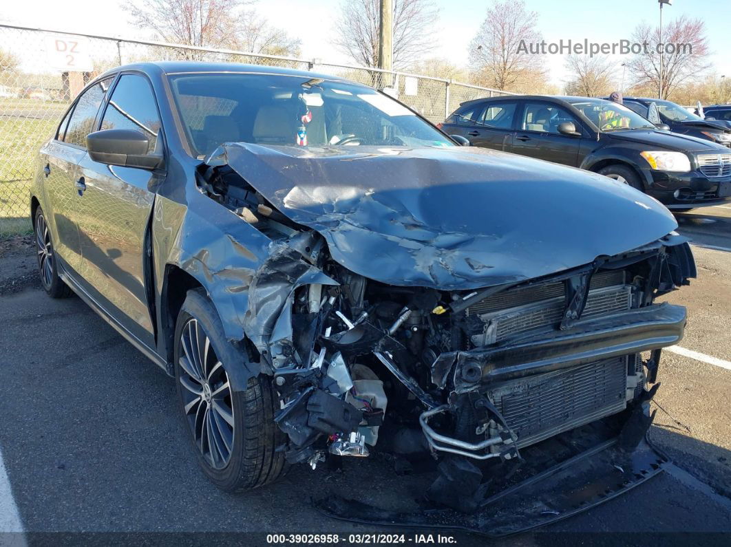 2016 Volkswagen Jetta 1.8t Sport Gray vin: 3VWD17AJ8GM399873