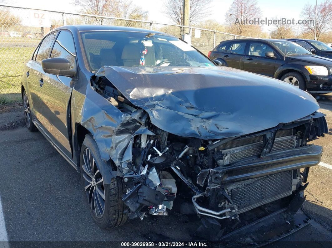 2016 Volkswagen Jetta 1.8t Sport Gray vin: 3VWD17AJ8GM399873