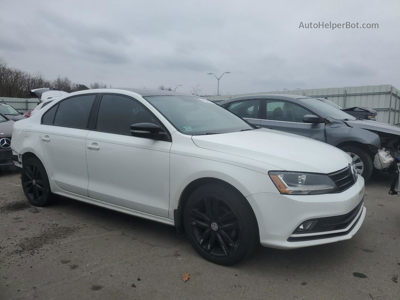 2018 Volkswagen Jetta Sport White vin: 3VWD17AJ8JM243128