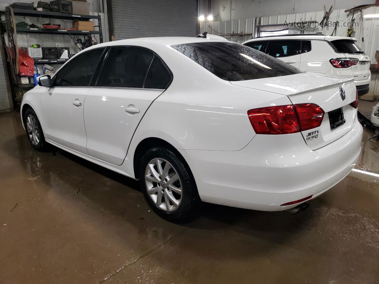 2014 Volkswagen Jetta Se White vin: 3VWD17AJ9EM223556