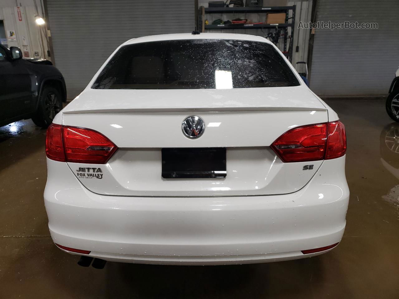 2014 Volkswagen Jetta Se White vin: 3VWD17AJ9EM223556