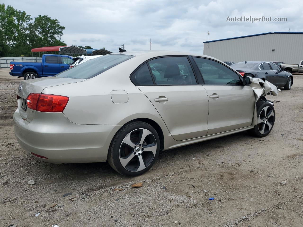 2014 Volkswagen Jetta Se Золотой vin: 3VWD17AJ9EM243208