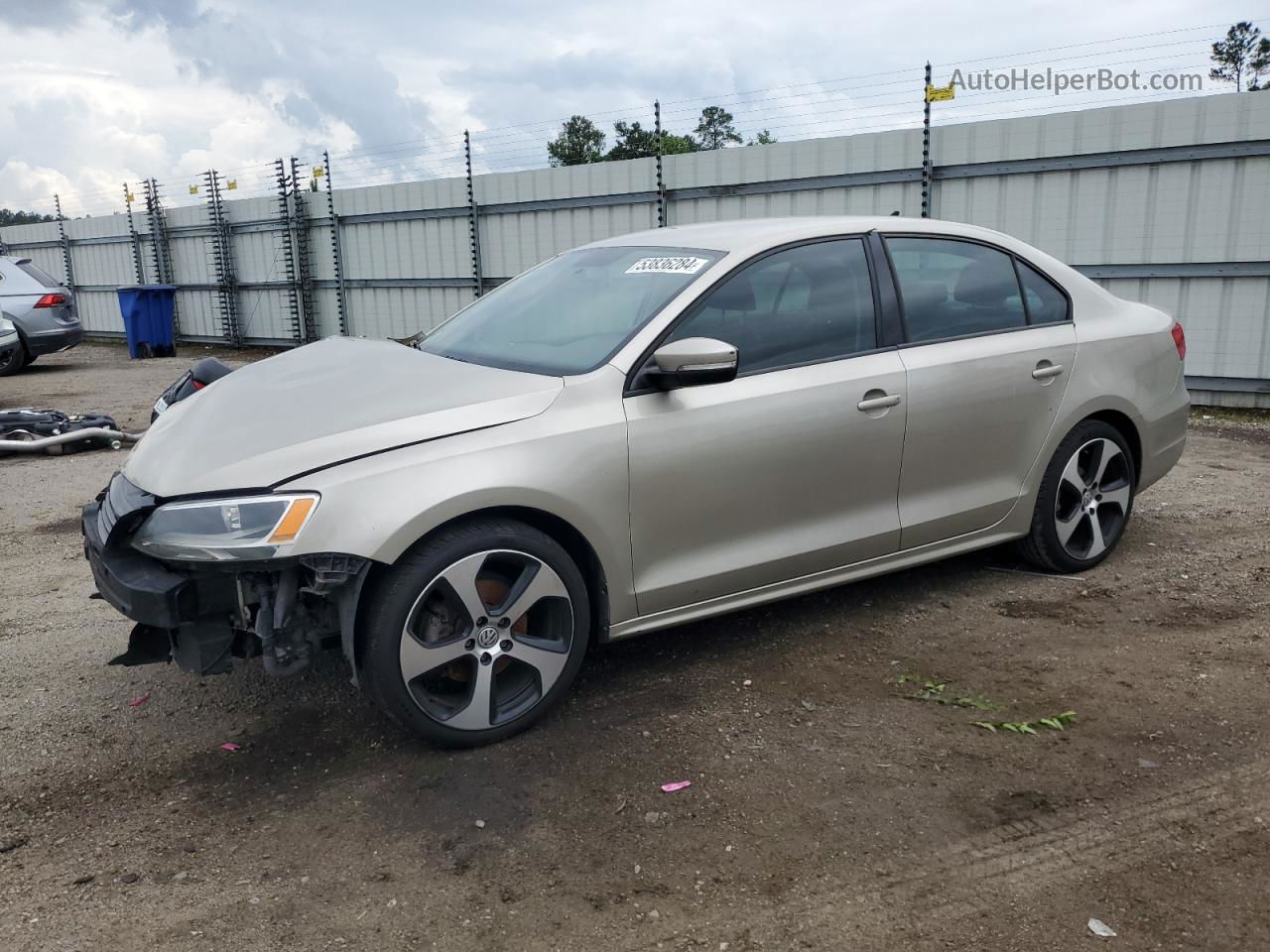 2014 Volkswagen Jetta Se Золотой vin: 3VWD17AJ9EM243208