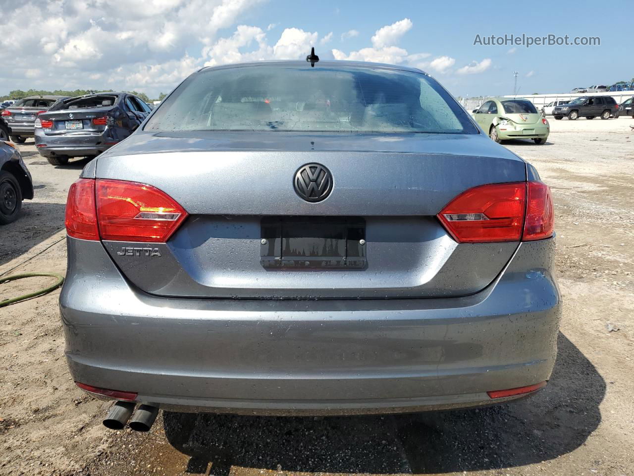 2014 Volkswagen Jetta Se Gray vin: 3VWD17AJ9EM244908