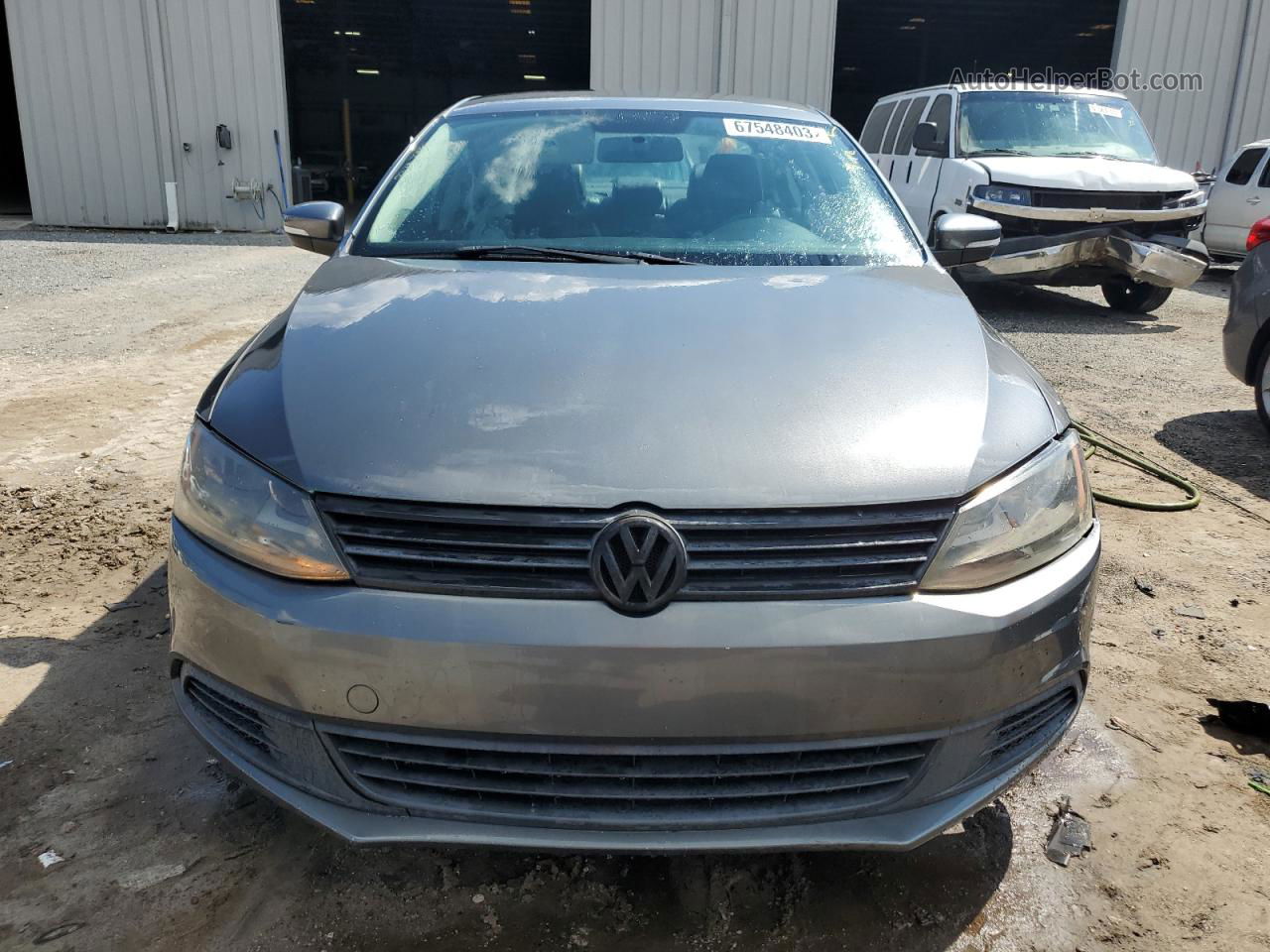 2014 Volkswagen Jetta Se Gray vin: 3VWD17AJ9EM244908