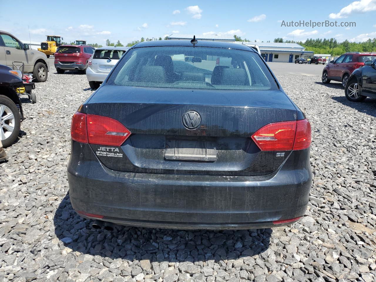 2014 Volkswagen Jetta Se Black vin: 3VWD17AJ9EM373831